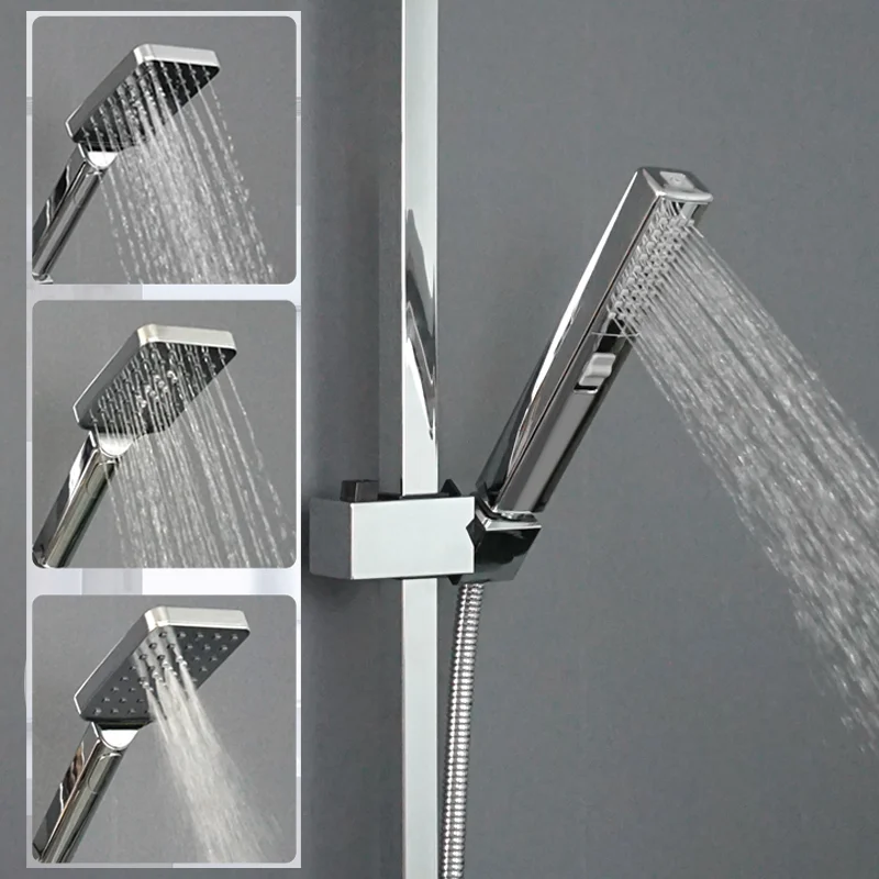 Glossy Chrome Wall Mounted Shower Sliding Bar Adjustable 3 Function Shower Rail Set with 1.5 M Shower Tube for Bathroom
Glossy Chrome Wall Mounted Shower Sliding Bar Adjustable 3 Function Shower Rail Set with 1.5 M Shower Tube for Bathroom