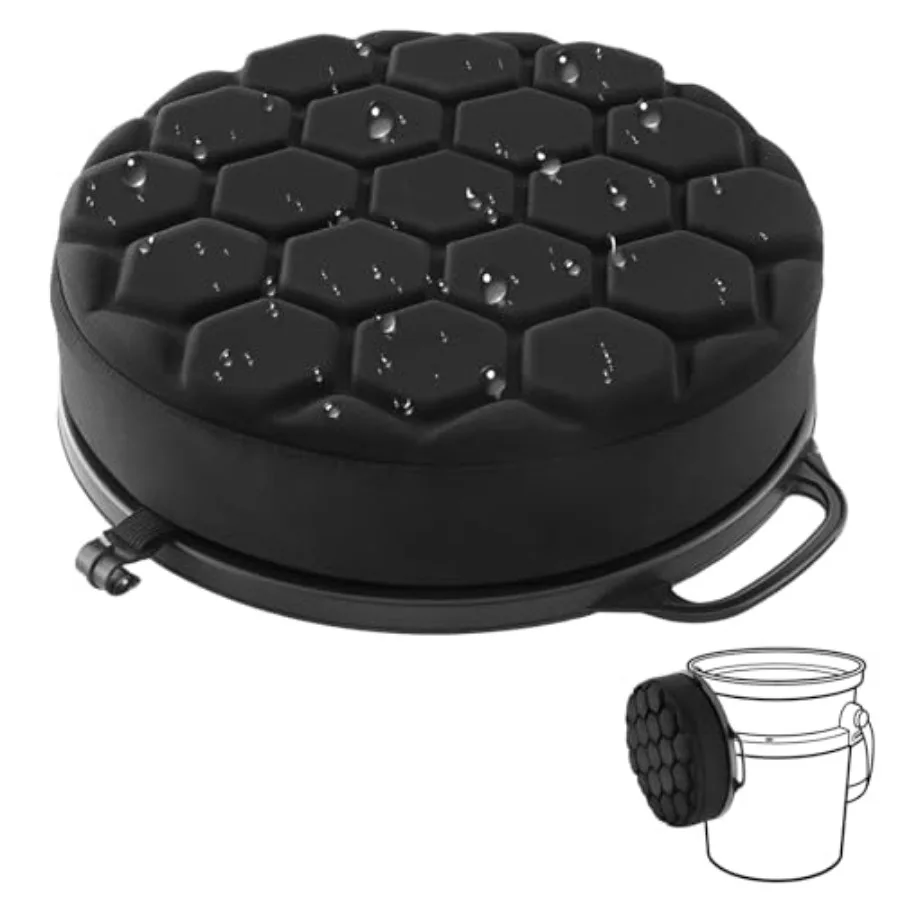 5 Gallon Bucket Seat for Yeti Loadout Bucket Only, 3" Thickened Foam Cushion, 360°Swivel Seats with Hang-It Hook, Seat lid for
5 Gallon Bucket Seat for Yeti Loadout Bucket Only, 3" Thickened Foam Cushion, 360°Swivel Seats with Hang-It Hook, Seat lid for