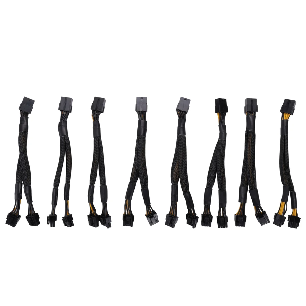 8Pcs GPU PCIe 8 Pin Female to Dual 2X 8 Pin(6+2) Male PCI Express Power Adapter Braided Y-Splitter Extension Cable,20cm
8Pcs GPU PCIe 8 Pin Female to Dual 2X 8 Pin(6+2) Male PCI Express Power Adapter Braided Y-Splitter Extension Cable,20cm