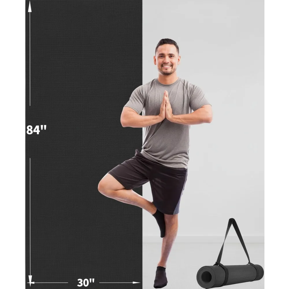 Extra Large Non-Slip Yoga Mat 72x48 Inch, Thick Exercise Mat for Home Gym, Pilates & Fitness Workouts
Extra Large Non-Slip Yoga Mat 72x48 Inch, Thick Exercise Mat for Home Gym, Pilates & Fitness Workouts