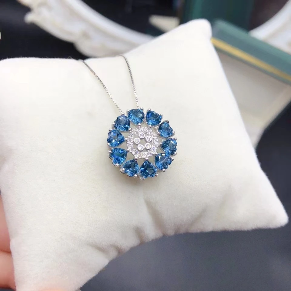 Total 3ct Heart London Blue Topaz Pendant for Wedding 4mm VVS Natural Topaz 925 Silver Necklace Pendant with 18K Gold Plated
Total 3ct Heart London Blue Topaz Pendant for Wedding 4mm VVS Natural Topaz 925 Silver Necklace Pendant with 18K Gold Plated