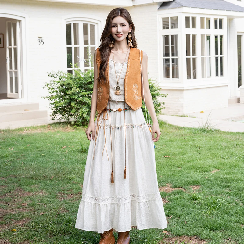 Жилет Vaion Sle свободного кроя с вышивкой и поясом, верхняя одежда Svel Cannon Shoulder, модный летний топ для женщин
Жилет Vaion Sle свободного кроя с вышивкой и поясом, верхняя одежда Svel Cannon Shoulder, модный летний топ для женщин