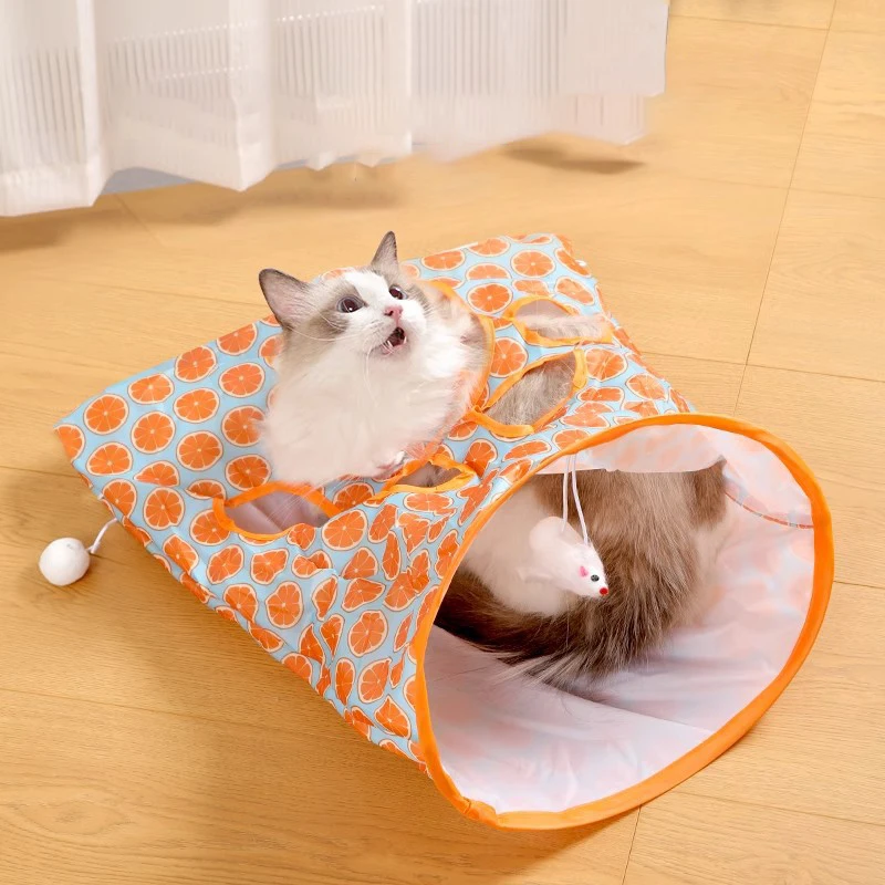 Funny Collapsible Cat Tunnel with Plush Ball Instructive Drilling Rattling Paper Interactive Cat Toy Cosas Para Gatos
Funny Collapsible Cat Tunnel with Plush Ball Instructive Drilling Rattling Paper Interactive Cat Toy Cosas Para Gatos