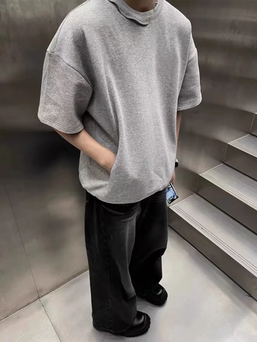 Cleanfit Space Cotton Zipper Ne ort Sve Summer Couple T-irt Street Sle Antibacterial Loose Fit Youth Faion
Cleanfit Space Cotton Zipper Ne ort Sve Summer Couple T-irt Street Sle Antibacterial Loose Fit Youth Faion