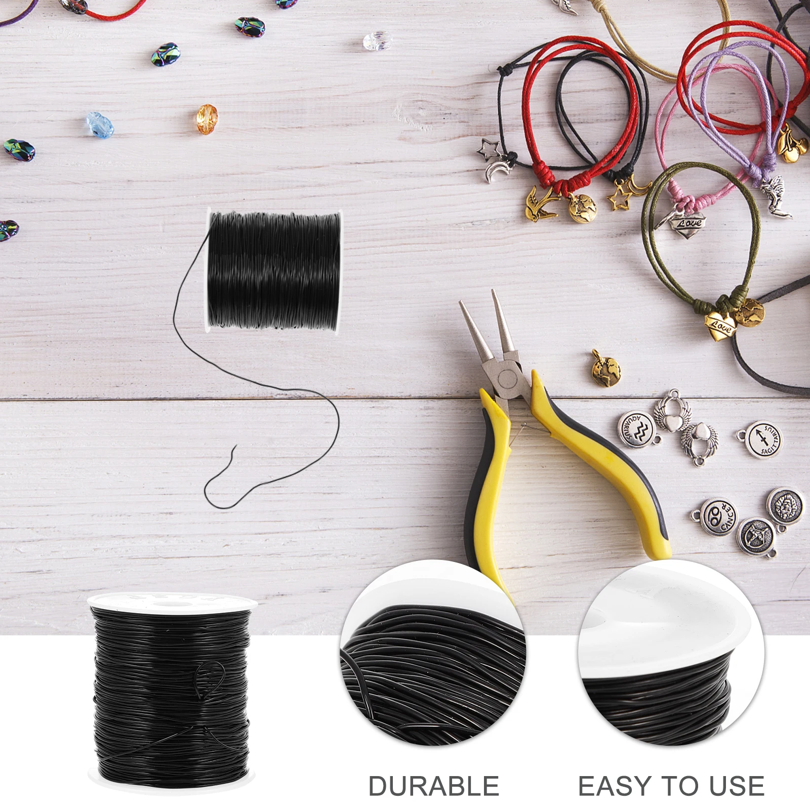 20 Gauge Crystal Ropes Jewelry Wire Elastic Thread DIY Bracelet Making Supplies Durable Lightweight
20 Gauge Crystal Ropes Jewelry Wire Elastic Thread DIY Bracelet Making Supplies Durable Lightweight