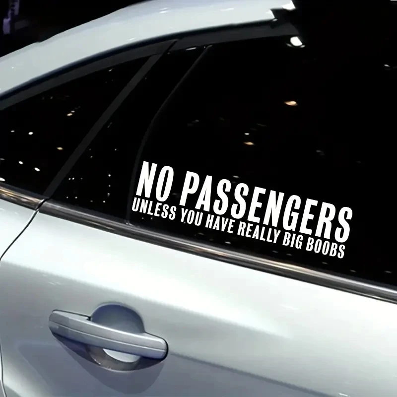 No Passengers Unless You Have Really Big Boobs Funny Vinyl Car sticker, Decals Black White
No Passengers Unless You Have Really Big Boobs Funny Vinyl Car sticker, Decals Black White