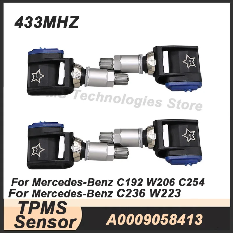 4PCS A0009058413 Tire Pressure Sensor TPMS For Mercedes-Benz C254 W223 433MHz
4PCS A0009058413 Tire Pressure Sensor TPMS For Mercedes-Benz C254 W223 433MHz