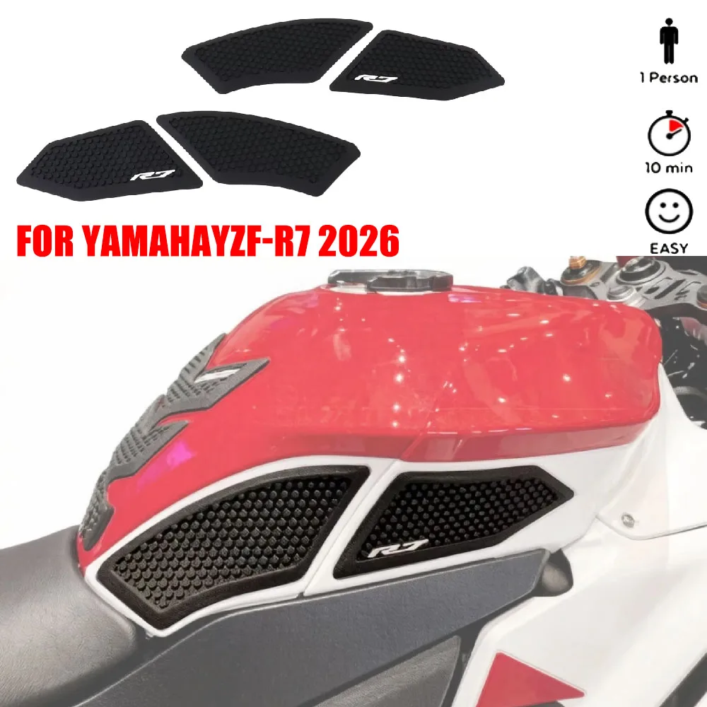 FitFor YAMAHA YZF-R7 2026Motorcycle Fuel Tank Side Pads Non-slip Waterproof Rubber Knee Traction Grips Protector Stickers Decals
FitFor YAMAHA YZF-R7 2026Motorcycle Fuel Tank Side Pads Non-slip Waterproof Rubber Knee Traction Grips Protector Stickers Decals