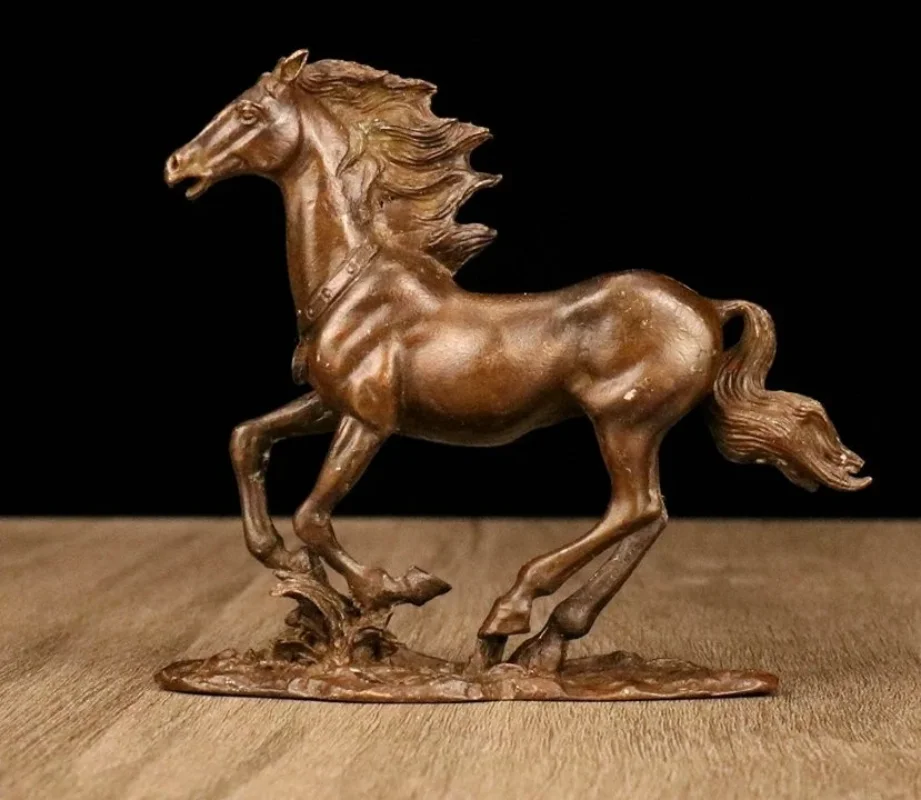 Old Chinese Dynasty Bronze Fengshui Wealth Zodiac Animal Horse Statue
Old Chinese Dynasty Bronze Fengshui Wealth Zodiac Animal Horse Statue