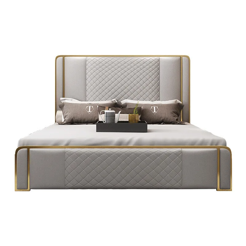 Light luxury leather bed modern large apartment double 1.5 meters 1.8 meters master bedroom simple Hong Kong storage bed
Light luxury leather bed modern large apartment double 1.5 meters 1.8 meters master bedroom simple Hong Kong storage bed
