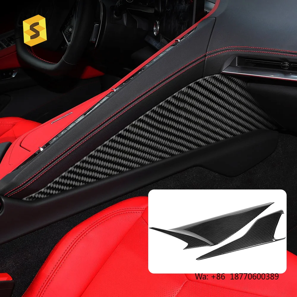 Shasha Carbon Fiber 2PCS Center Armrest Box Cover Dry Carbon Car Interior Accessories for Chevrolet Corvette C8 2020 Years up
Shasha Carbon Fiber 2PCS Center Armrest Box Cover Dry Carbon Car Interior Accessories for Chevrolet Corvette C8 2020 Years up