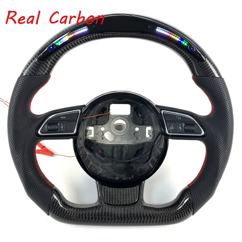 For Audi A3 A4 B8 A5 S3 S4 S5 Custom LED Carbon Fiber Steering Wheel with Perforated Leather
For Audi A3 A4 B8 A5 S3 S4 S5 Custom LED Carbon Fiber Steering Wheel with Perforated Leather