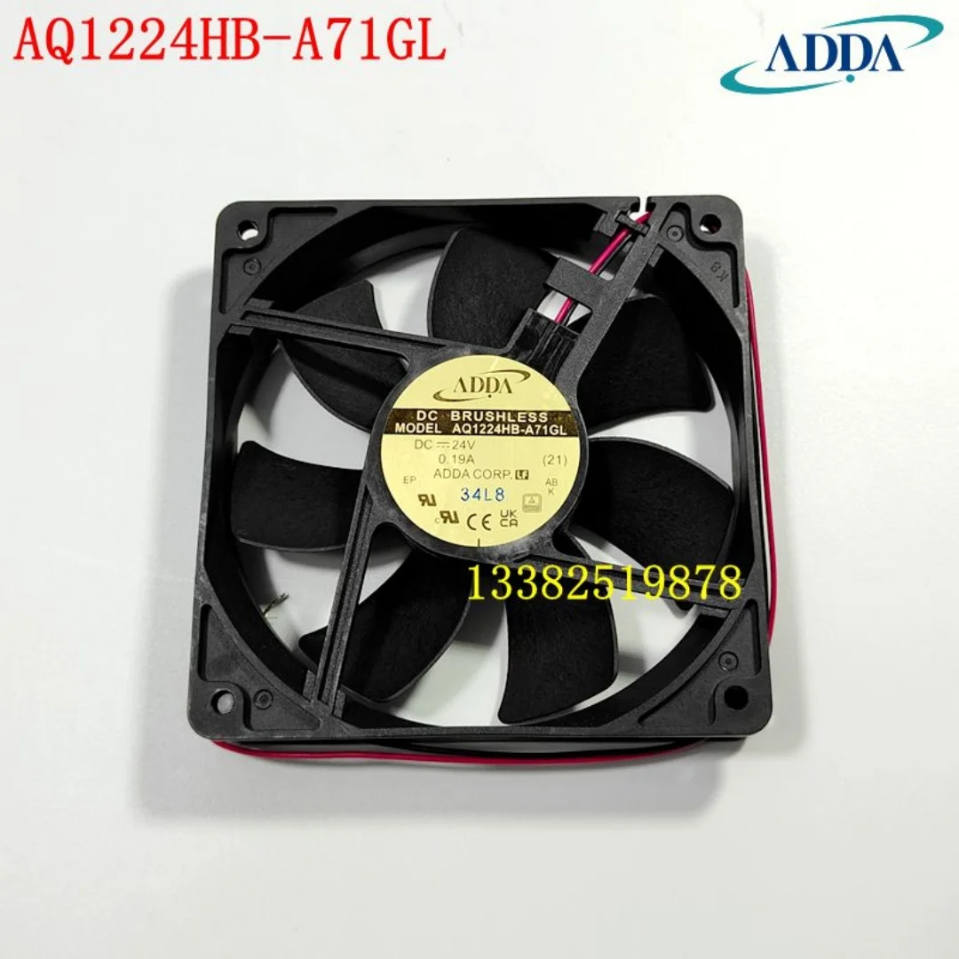 ADDA AQ1224HB-A71GL DC 24V 0.19A 120x120x25mm 2-Wire Server Cooling Fan
ADDA AQ1224HB-A71GL DC 24V 0.19A 120x120x25mm 2-Wire Server Cooling Fan