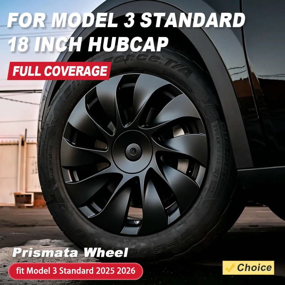 4PCS Full Rim Hubcap for Tesla Model 3 Standard 18 Inch Performance Prismata Wheel Cover Parts Replacement Accessories 2025 2026
4PCS Full Rim Hubcap for Tesla Model 3 Standard 18 Inch Performance Prismata Wheel Cover Parts Replacement Accessories 2025 2026