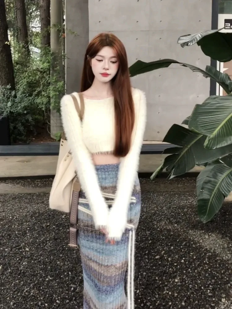 Berlin Love Faux Fur Knitted Set Women's Autumn Winter ort Sweater Color Blo Skirt Two Piece Set High Waist Pants
Berlin Love Faux Fur Knitted Set Women's Autumn Winter ort Sweater Color Blo Skirt Two Piece Set High Waist Pants