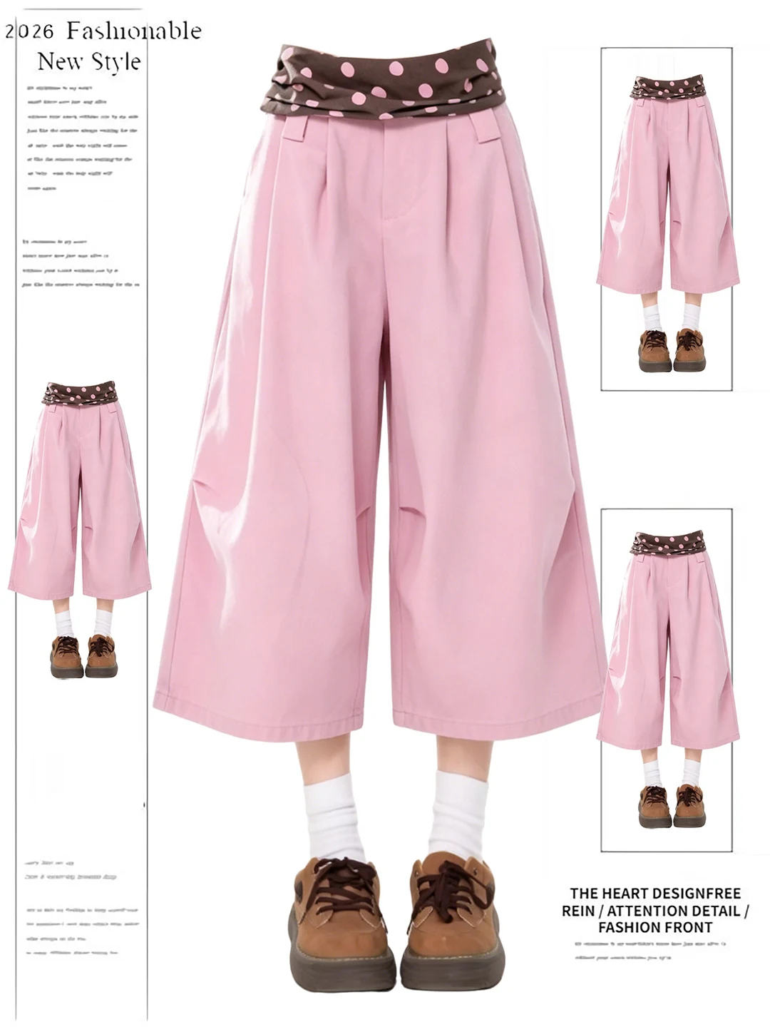Dopamine Sweet Cool Polka Dot Patchwork Loose Casual Pants Straight Leg Workwear Trousers Wide Leg Pants Leisure Sports Parat...
Dopamine Sweet Cool Polka Dot Patchwork Loose Casual Pants Straight Leg Workwear Trousers Wide Leg Pants Leisure Sports Parat...