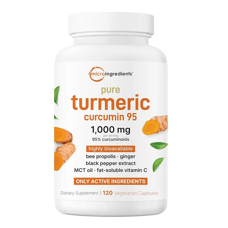 Pure Turmeric Curcumin Supplement 1,000 mg | 95% Curcuminoids | 120 Veggie Capsules
Pure Turmeric Curcumin Supplement 1,000 mg | 95% Curcuminoids | 120 Veggie Capsules