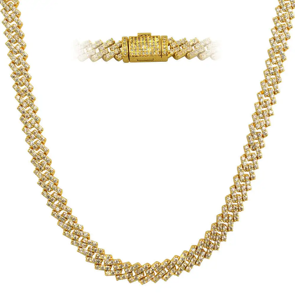 Модное золотое ювелирное ожерелье Iced Out Муассанит с бриллиантами, позолоченное кубинское ожерелье-цепочка
Модное золотое ювелирное ожерелье Iced Out Муассанит с бриллиантами, позолоченное кубинское ожерелье-цепочка