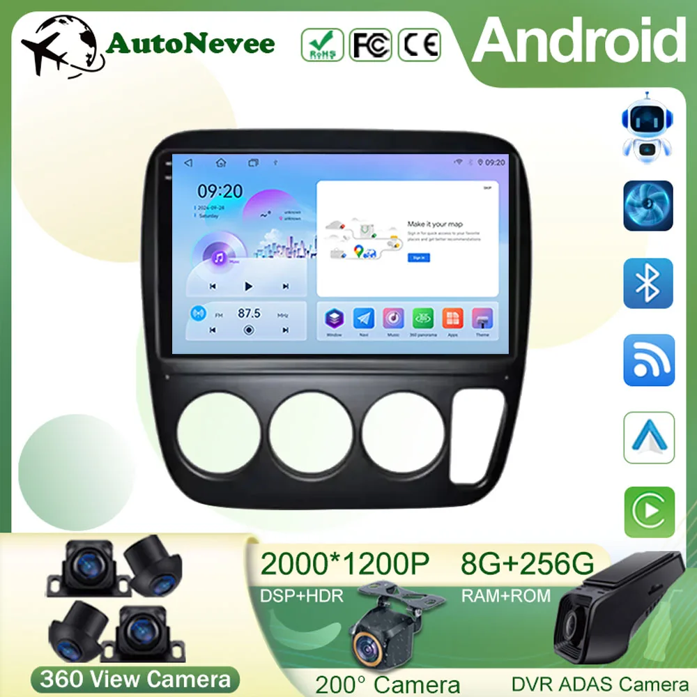 Android 15 Car Radio For Honda CRV CR-V 1997 - 2001 Autoradio Multimedia Player GPS Head Unit Wireless Carplay Android Auto BT
Android 15 Car Radio For Honda CRV CR-V 1997 - 2001 Autoradio Multimedia Player GPS Head Unit Wireless Carplay Android Auto BT