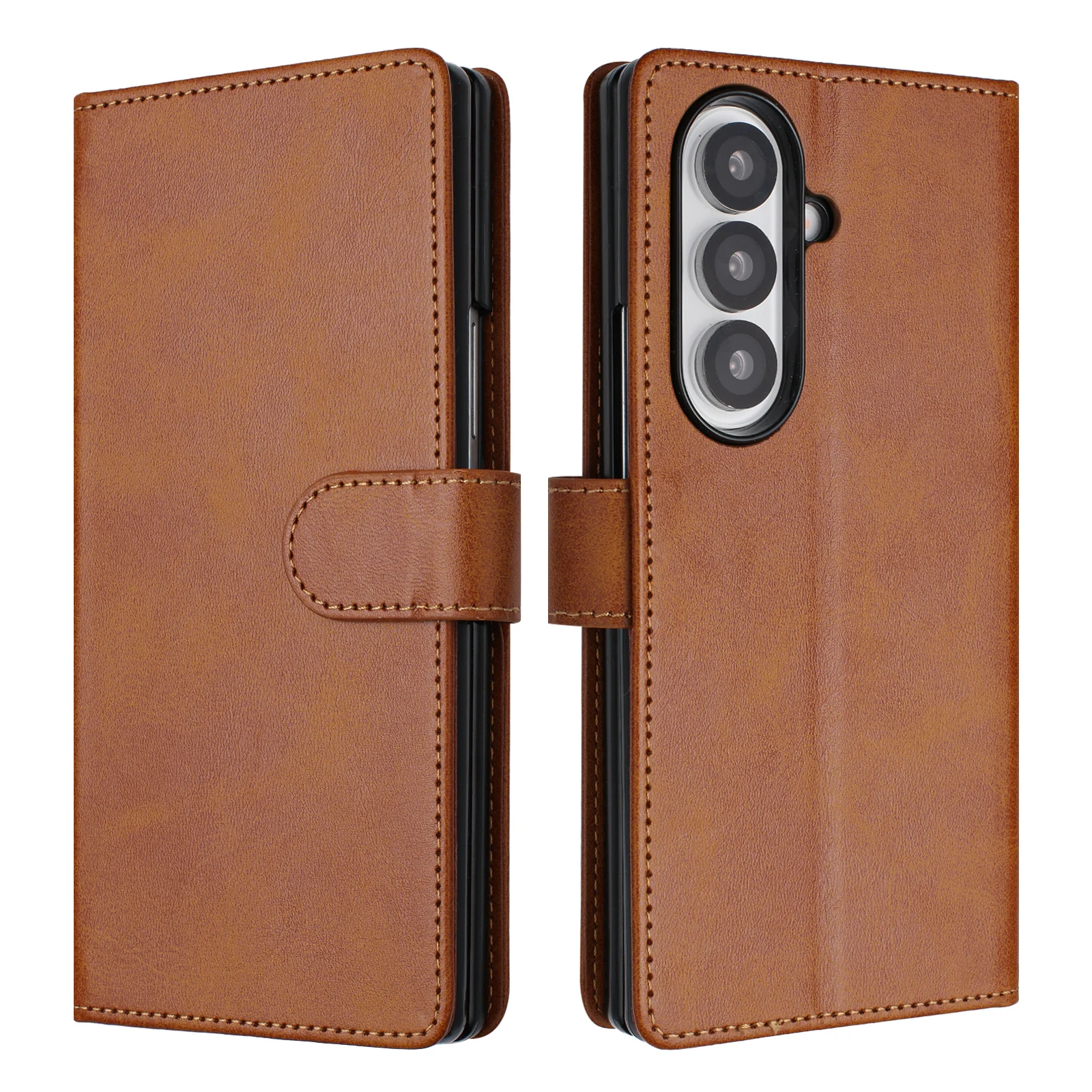 For Samsung Galaxy Z Fold7 5G Wallet Case RFID Blocking Calf Texture Leather Stand Phone Cover with Strap - Brown
For Samsung Galaxy Z Fold7 5G Wallet Case RFID Blocking Calf Texture Leather Stand Phone Cover with Strap - Brown