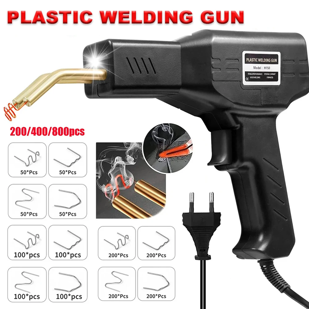 Black 50W EU Plug Plastic Welding Gun – 4 Types of Nails, Car Bumper Crack Repair Tool, Garage PVC Nailer
Black 50W EU Plug Plastic Welding Gun – 4 Types of Nails, Car Bumper Crack Repair Tool, Garage PVC Nailer
