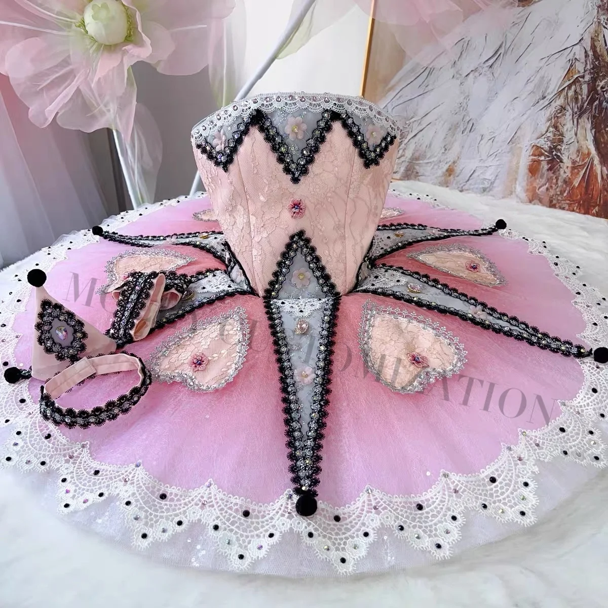 High end customized pink million clown ballet clown variation competition performance TUTU skirt for adults and children
High end customized pink million clown ballet clown variation competition performance TUTU skirt for adults and children