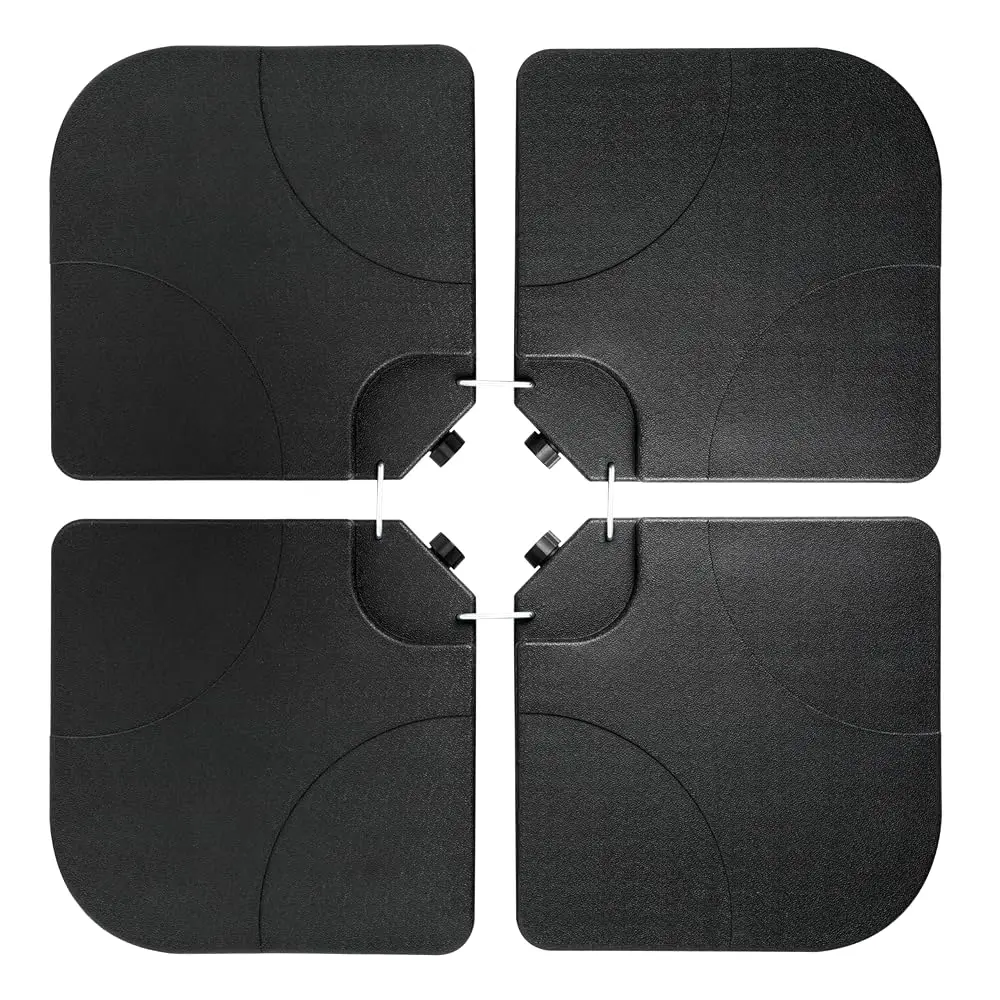 176Lb Cantilever Offset Patio Umbrella Base Acity Heavy-Duty Square Stand Plate Fill Spouts With Water Or Sand, Black 
176Lb Cantilever Offset Patio Umbrella Base Acity Heavy-Duty Square Stand Plate Fill Spouts With Water Or Sand, Black