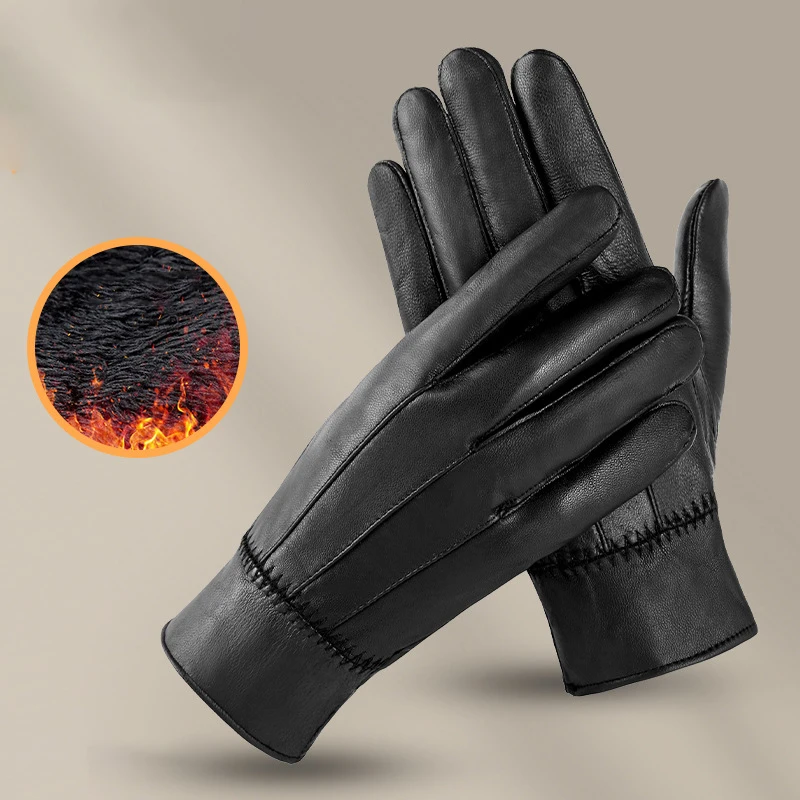 Genuine Sheepskin Gloves Women's Winter Warm Thickened Thin Leather Gloves Outdoor Riding High-End Fashion New 2023
Genuine Sheepskin Gloves Women's Winter Warm Thickened Thin Leather Gloves Outdoor Riding High-End Fashion New 2023