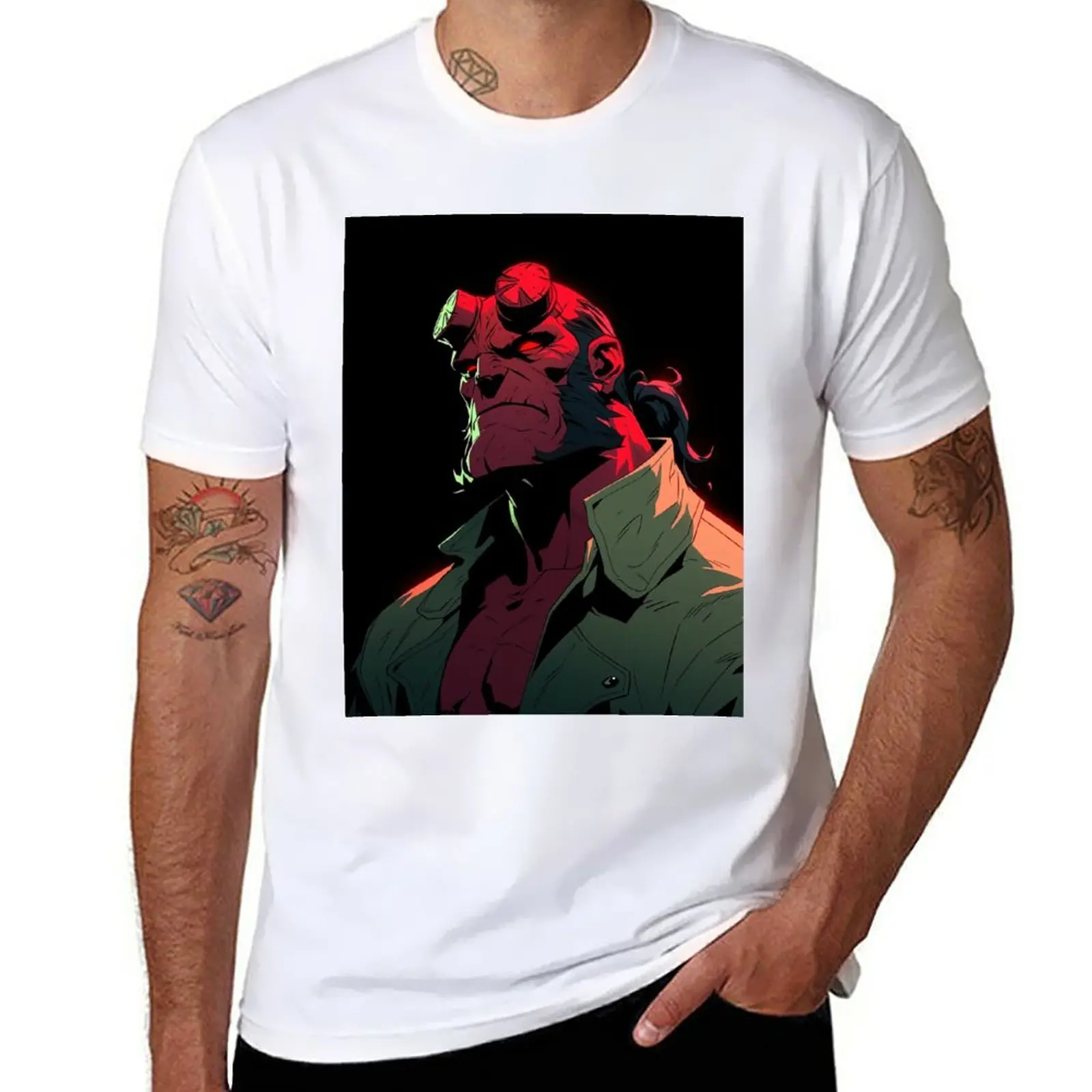 New Hellboy Fan Art T-Shirt quick drying shirt custom t shirt cute tops animal print shirt for boys oversized t shirts for men
New Hellboy Fan Art T-Shirt quick drying shirt custom t shirt cute tops animal print shirt for boys oversized t shirts for men