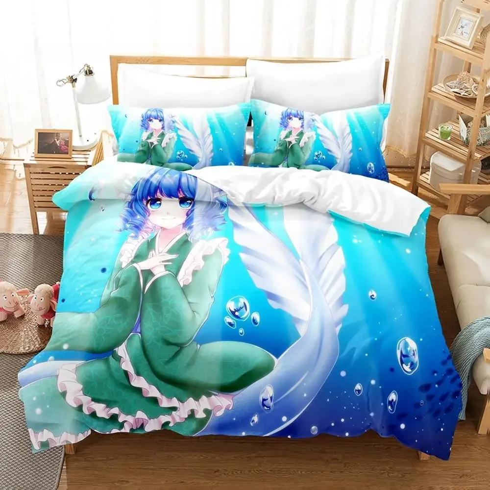 Комплект постельного белья с 3D принтом аниме Wakasagihime (Touhou) Single Twin Full Queen King Size, комплект постельного белья для взрослых и детей, комплекты пододеяльников для спальни
Комплект постельного белья с 3D принтом аниме Wakasagihime (Touhou) Single Twin Full Queen King Size, комплект постельного белья для взрослых и детей, комплекты пододеяльников для спальни