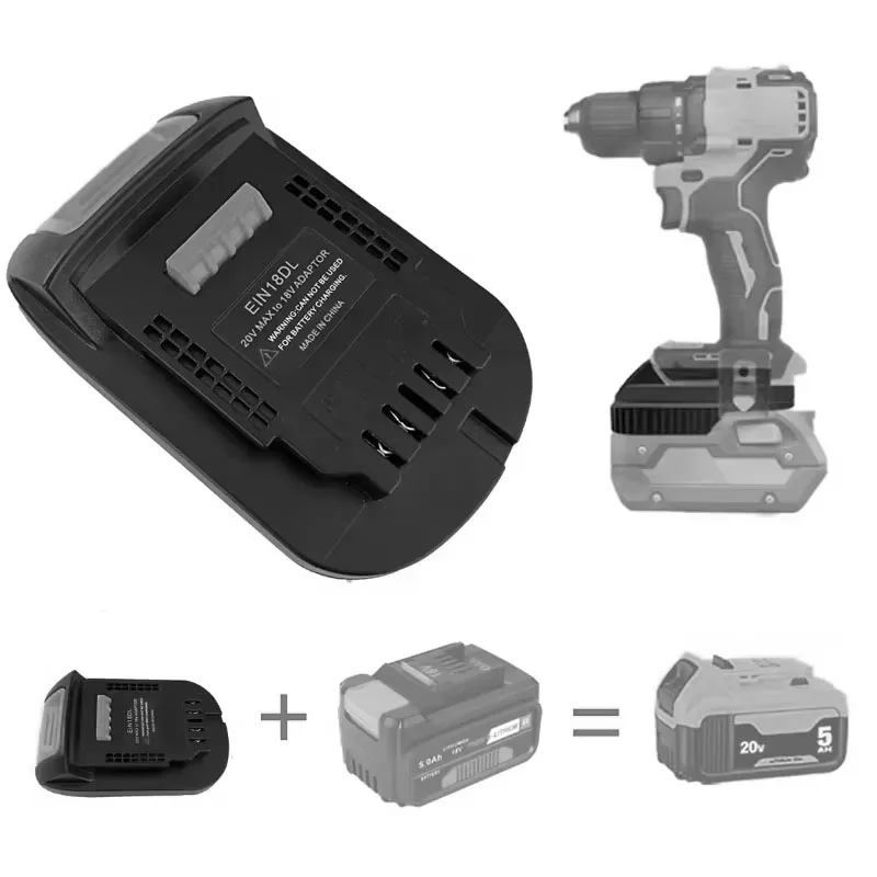 For Einhell to for Dewalt Adapter for Einhell 18V Li-ion Battery Converter to for Dewalt 20v Battery Cordless Power Tools Drill
For Einhell to for Dewalt Adapter for Einhell 18V Li-ion Battery Converter to for Dewalt 20v Battery Cordless Power Tools Drill