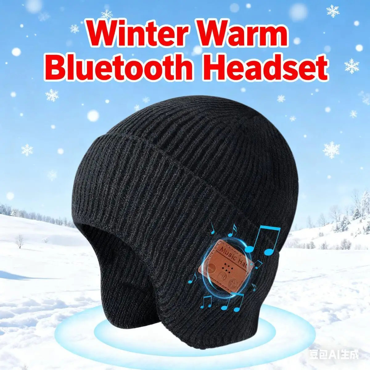 Cover Ears Thickened Hat Bluetooth Wireless Headphones Fashion Winter Knit Warm Cap Stereo Music Headsets For Sport Girl Gifts 
Cover Ears Thickened Hat Bluetooth Wireless Headphones Fashion Winter Knit Warm Cap Stereo Music Headsets For Sport Girl Gifts