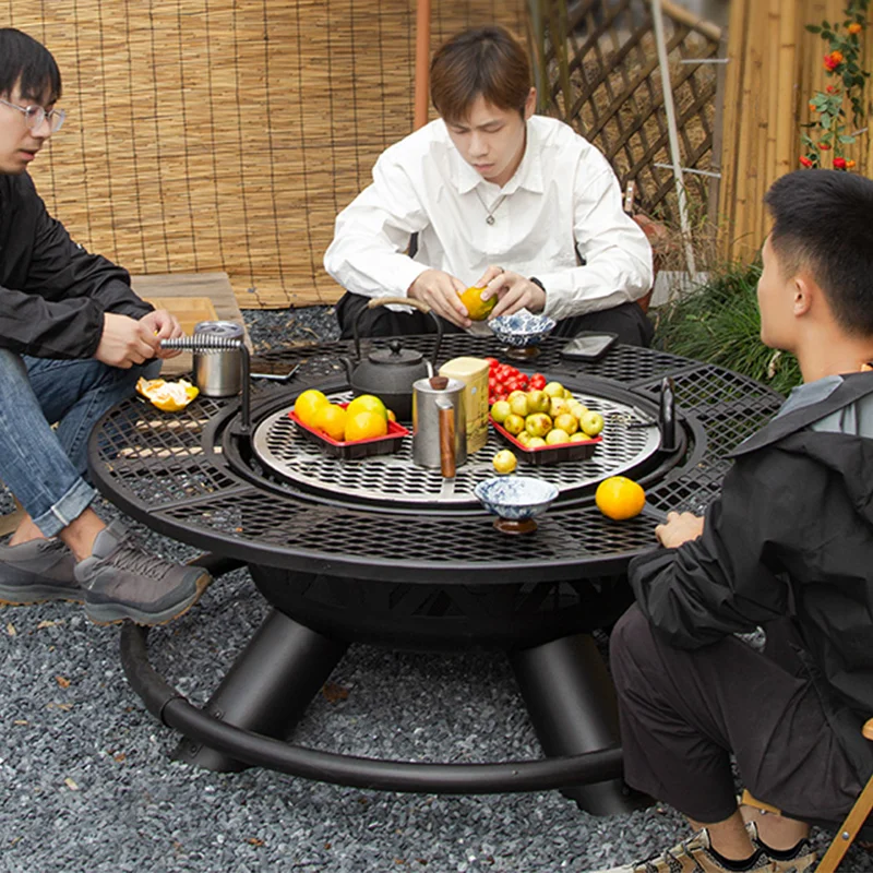 Стол для барбекю, многофункциональная уличная древесина, костра со съемным кулинарным грилем для барбекю во дворе и ожоги дров
Стол для барбекю, многофункциональная уличная древесина, костра со съемным кулинарным грилем для барбекю во дворе и ожоги дров