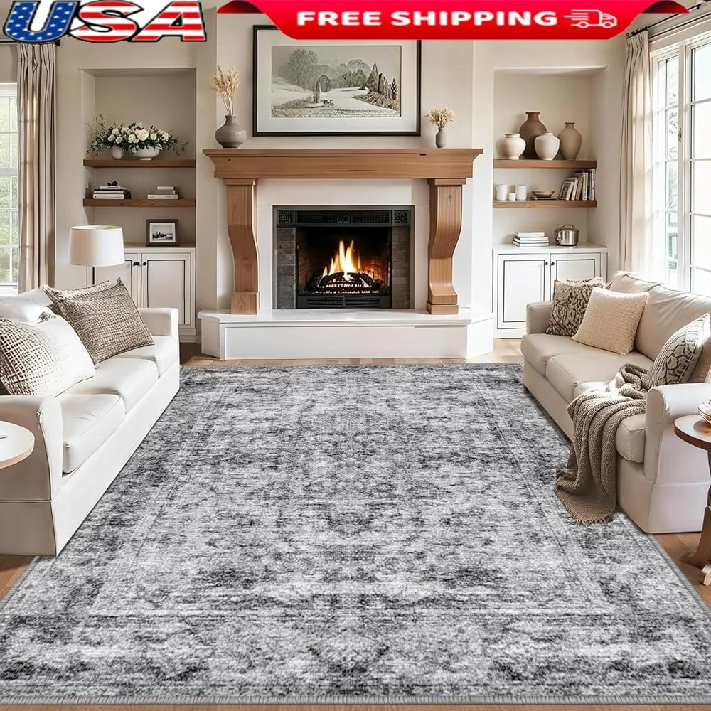 Non-Slip Machine Washable Kitchen Rug Stain Resistant Boho Vintage Faux Wool Indoor Mat Low Pile Durable Kids Room Play Zone
Non-Slip Machine Washable Kitchen Rug Stain Resistant Boho Vintage Faux Wool Indoor Mat Low Pile Durable Kids Room Play Zone