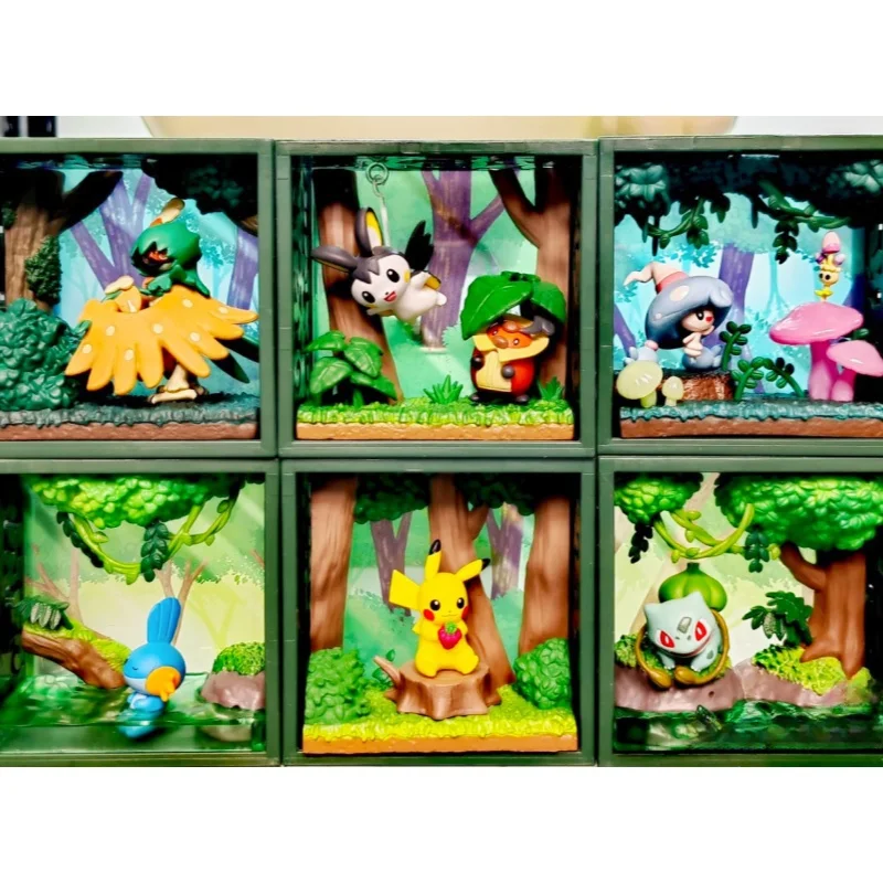 Re-Ment Pokemon Frame Deep Green Forest Bulbasaur Mudkip Pikachu Emolga&Kricketot Hattrem&Morelull Decidueye Model Toy Gift
Re-Ment Pokemon Frame Deep Green Forest Bulbasaur Mudkip Pikachu Emolga&Kricketot Hattrem&Morelull Decidueye Model Toy Gift