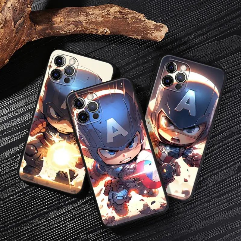 Cute Captain America Case For iPhone 17 16 15 14 13 12 11 Pro Max Plus Cover Cartoon Marvel For iPhone 17 Pro 17E Air 16e Funda
Cute Captain America Case For iPhone 17 16 15 14 13 12 11 Pro Max Plus Cover Cartoon Marvel For iPhone 17 Pro 17E Air 16e Funda