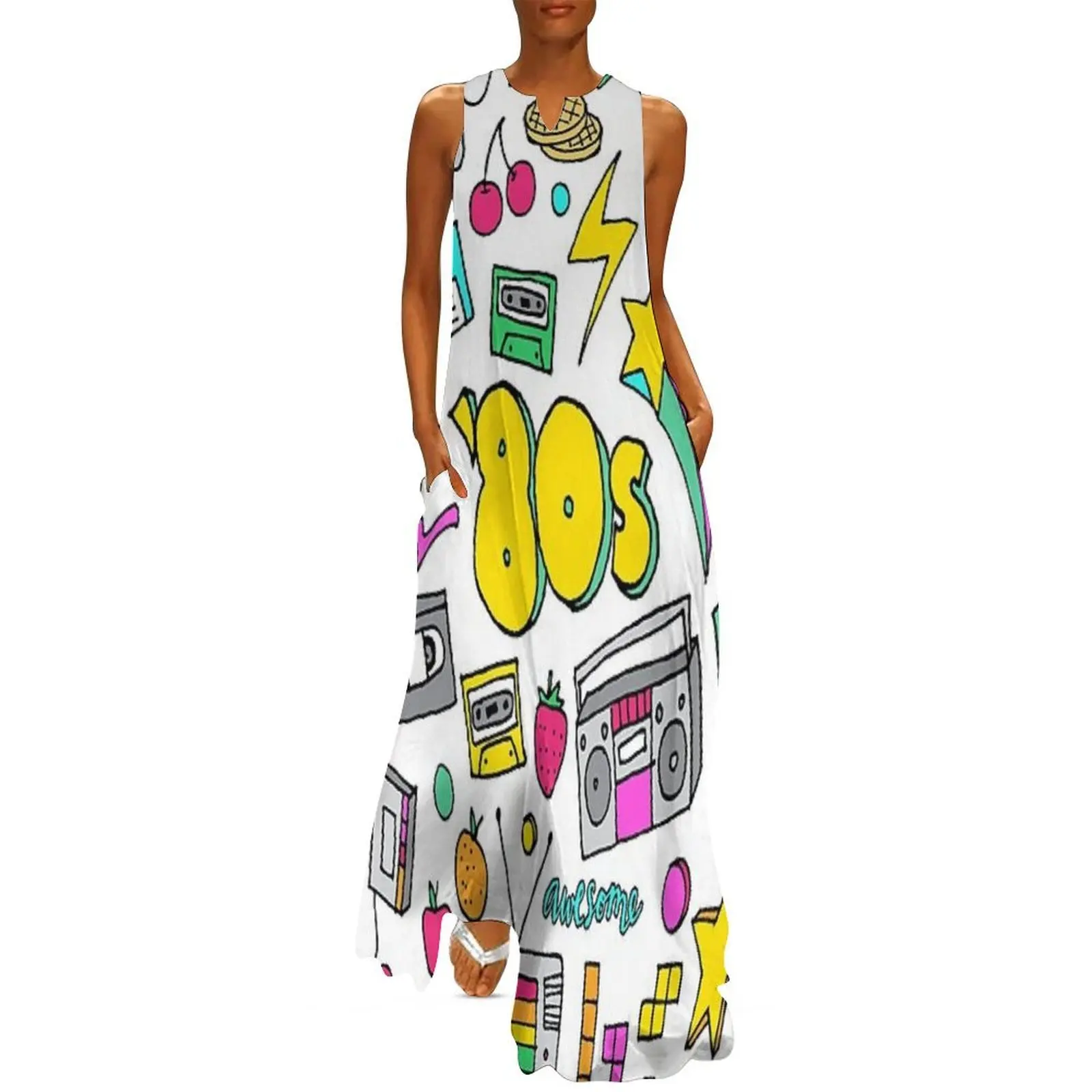 80's Retro Pattern Design Long Dress evening dresses luxury 2025 dresses for woman dresses for woman 2025 
80's Retro Pattern Design Long Dress evening dresses luxury 2025 dresses for woman dresses for woman 2025