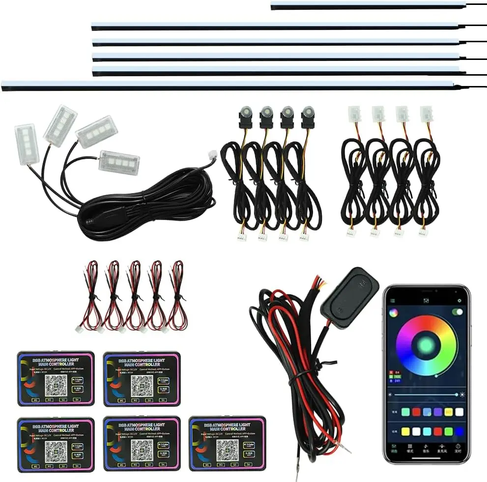 Dreamcolor Car Interior Strip Lights, APP Control, Music Sync, 16 Million Colors, 213 Effects, DIY Ambient Lighting
Dreamcolor Car Interior Strip Lights, APP Control, Music Sync, 16 Million Colors, 213 Effects, DIY Ambient Lighting