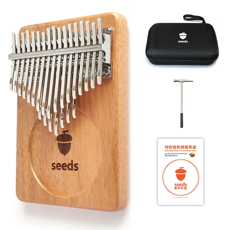 Seeds Kalimba, 21 клавиша, пианино с большим пальцем, хроматическая шкала, деревянная клавиатура Okoume, длинная сустейна Калимба для профессиональных начинающих
Seeds Kalimba, 21 клавиша, пианино с большим пальцем, хроматическая шкала, деревянная клавиатура Okoume, длинная сустейна Калимба для профессиональных начинающих