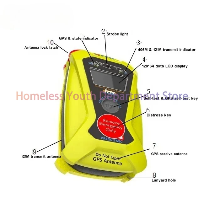 PLB VPL8 Personal Locator Beacons 406MHZ Distress Signal And 121.5MHZ Homing Signal COSPAS SARSAT Personal Locator Beacons
PLB VPL8 Personal Locator Beacons 406MHZ Distress Signal And 121.5MHZ Homing Signal COSPAS SARSAT Personal Locator Beacons