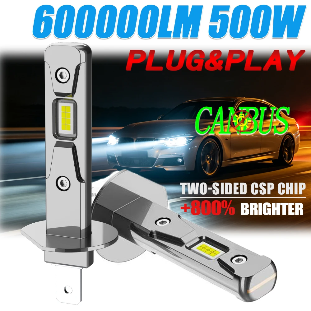 H1 LED Bulbs Car Headlight CANBUS Mini Wireless Auto Spotlight Lamps CSP Chip Super Bright Fog Lights Plug&Play 6000K 12V 24V
H1 LED Bulbs Car Headlight CANBUS Mini Wireless Auto Spotlight Lamps CSP Chip Super Bright Fog Lights Plug&Play 6000K 12V 24V