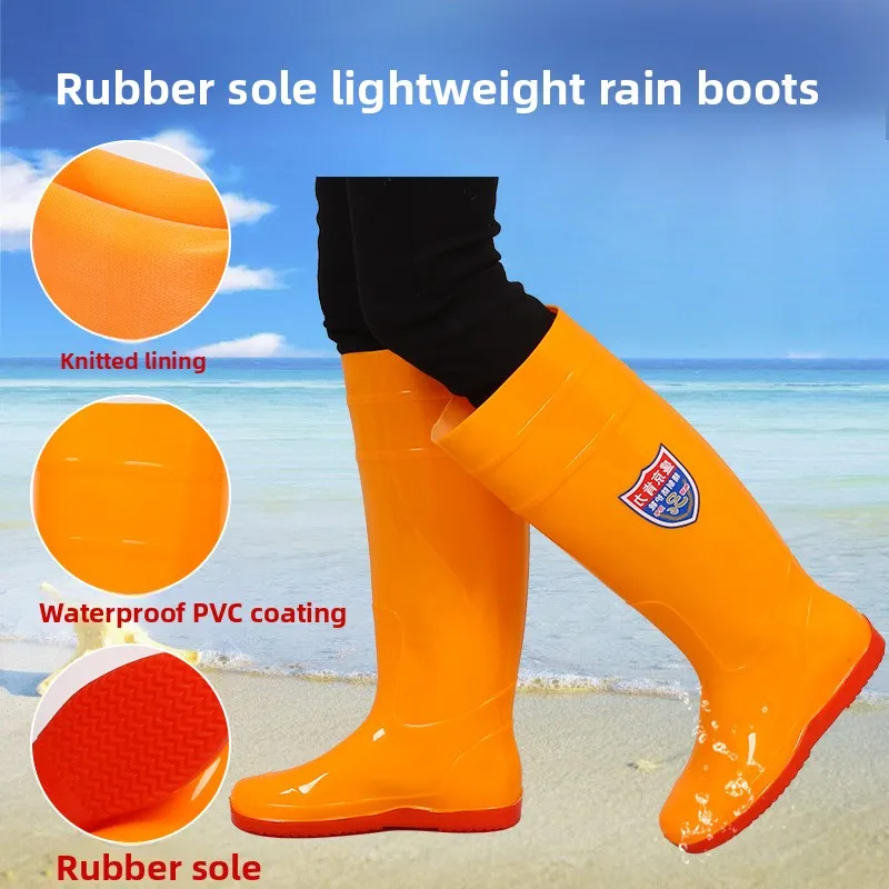 Women's And Men's Long Tube Flat Bottom Rain Boots Anti-slip Waterproof Fashionable EVA Material Spring Autumn Seasonal PVC
Women's And Men's Long Tube Flat Bottom Rain Boots Anti-slip Waterproof Fashionable EVA Material Spring Autumn Seasonal PVC