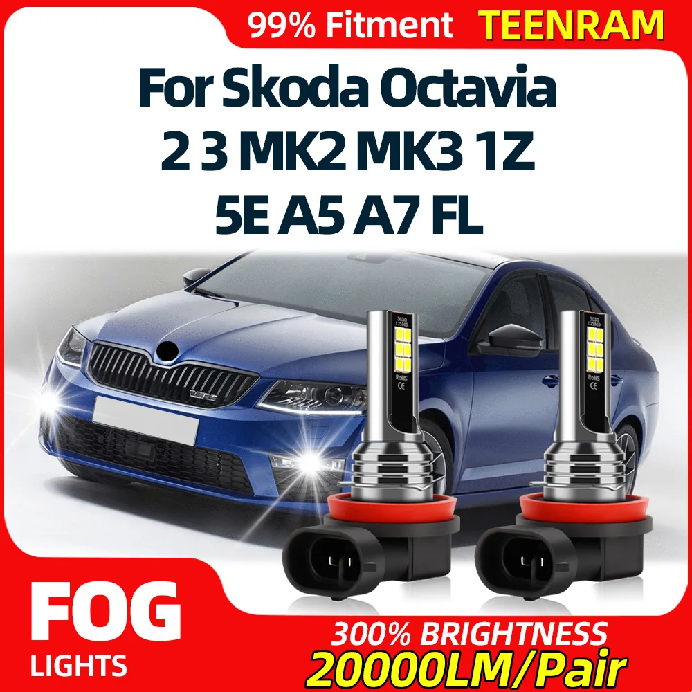 2PCS LED Car Front Fog Light Bulbs 20000LM H8 H9 H11 Fog Lamps 12V Plug And Play For Skoda Octavia 2 3 MK2 MK3 1Z 5E A5 A7 FL
2PCS LED Car Front Fog Light Bulbs 20000LM H8 H9 H11 Fog Lamps 12V Plug And Play For Skoda Octavia 2 3 MK2 MK3 1Z 5E A5 A7 FL