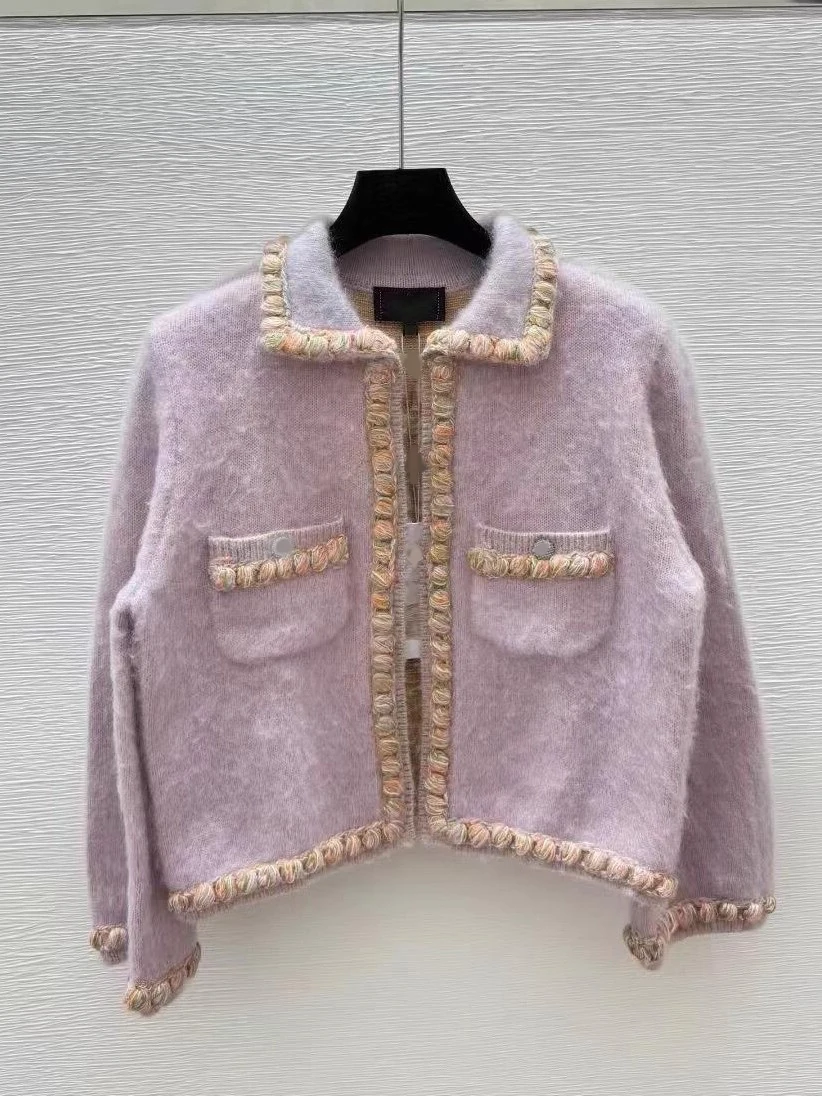French Style Knitted Open Cardigan Women's Beautiful Stylish Korean Loose Fit Soft Polyester Fiber Long Sleeve Short Coat
French Style Knitted Open Cardigan Women's Beautiful Stylish Korean Loose Fit Soft Polyester Fiber Long Sleeve Short Coat