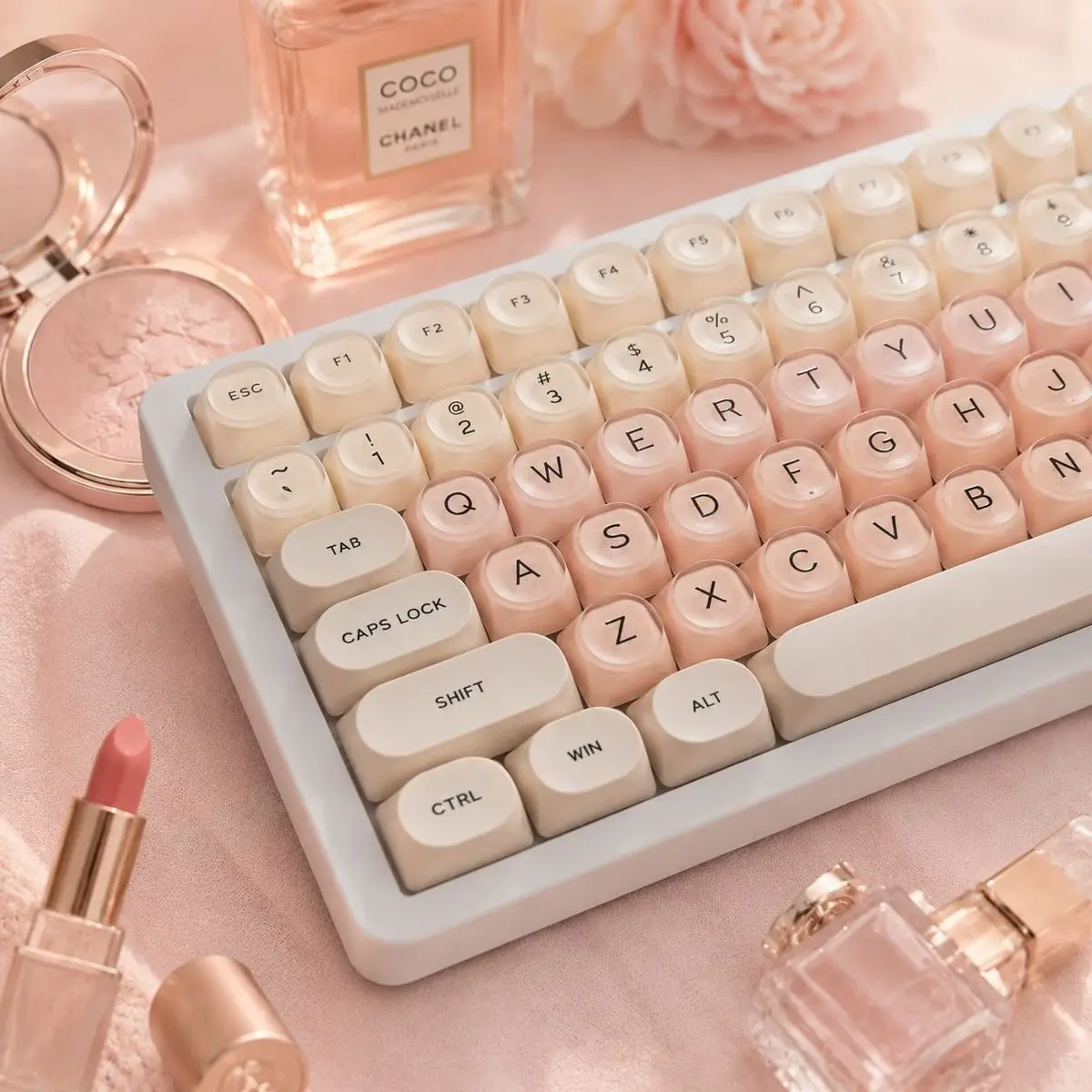 128 Keys Liquid Foundation Semi Transparent PC Key cap Double Shot PBT Keycaps for Cherry MX Switches Gaming Keyboard
128 Keys Liquid Foundation Semi Transparent PC Key cap Double Shot PBT Keycaps for Cherry MX Switches Gaming Keyboard