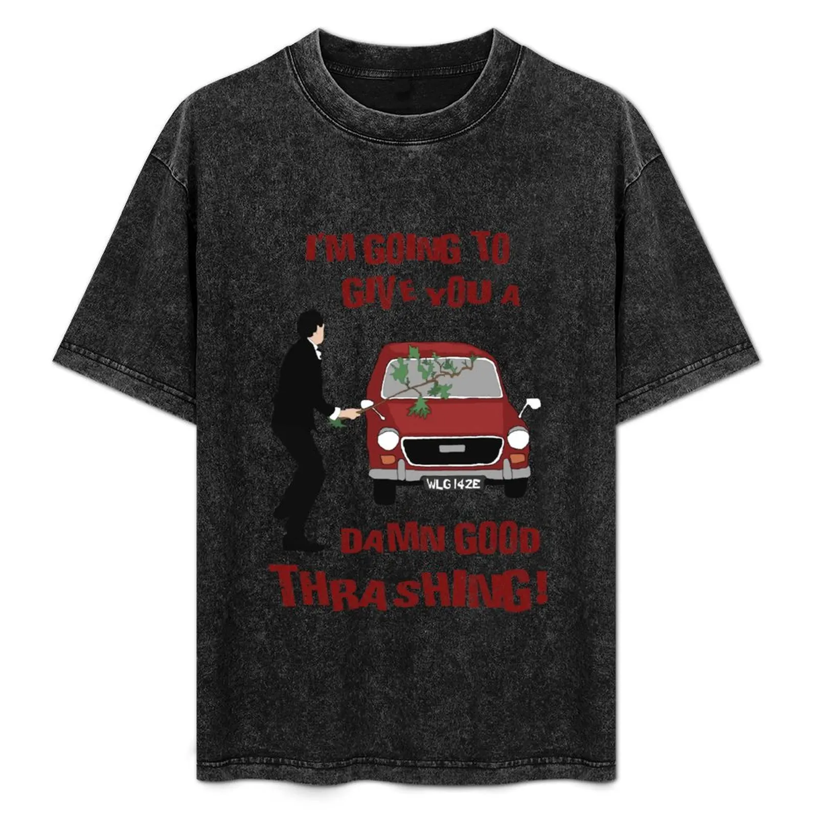 Fawlty Towers - I'm going to give you a damn good thrashing! T-Shirt Basic Crew Neck Short Sleeve Top
Fawlty Towers - I'm going to give you a damn good thrashing! T-Shirt Basic Crew Neck Short Sleeve Top