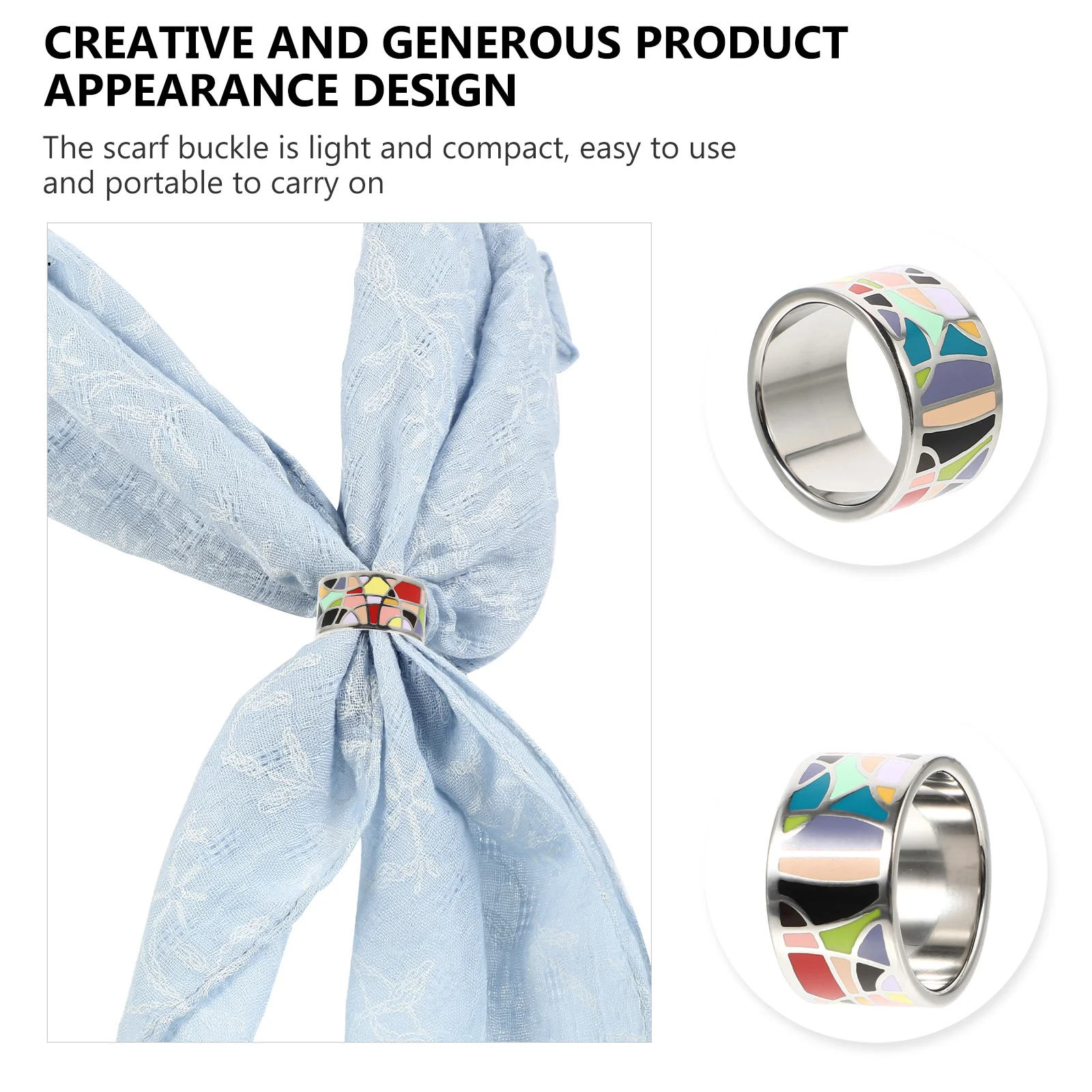 1pc Scarf Buckle Titanium Steel Light Compact Design Creative Fashionable Accessory Vintage Shawl Holder Dressing Ring Rust
1pc Scarf Buckle Titanium Steel Light Compact Design Creative Fashionable Accessory Vintage Shawl Holder Dressing Ring Rust