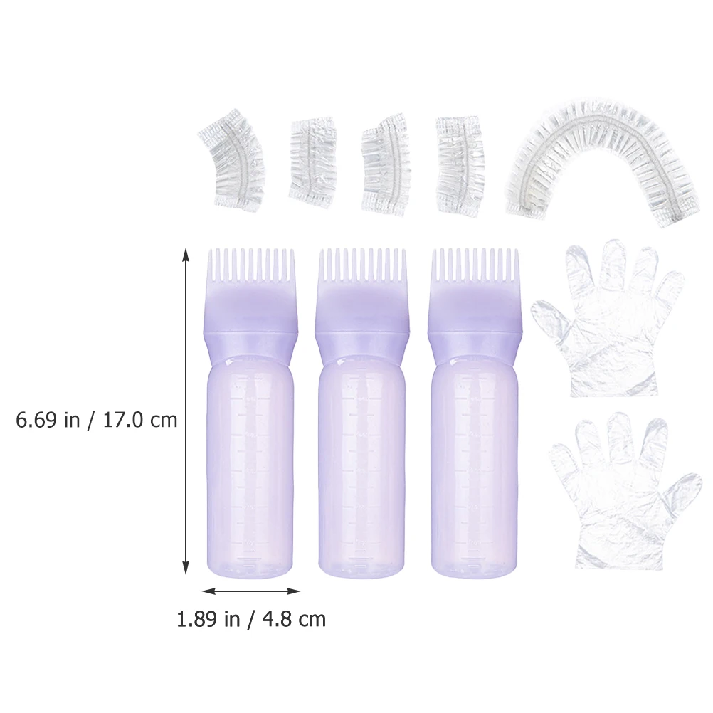Hair Dye Set Purple Plastic Shower Cap Gloves Ear Covers Oil Applicator Smooth Application Hair Coloring Tools Kit
Hair Dye Set Purple Plastic Shower Cap Gloves Ear Covers Oil Applicator Smooth Application Hair Coloring Tools Kit