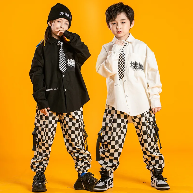 Girls Boys Jazz Outfits Street Dance Cool Top Pants Performance Show Wear Urban K-pop Stages Clothes Dress Suit
Girls Boys Jazz Outfits Street Dance Cool Top Pants Performance Show Wear Urban K-pop Stages Clothes Dress Suit