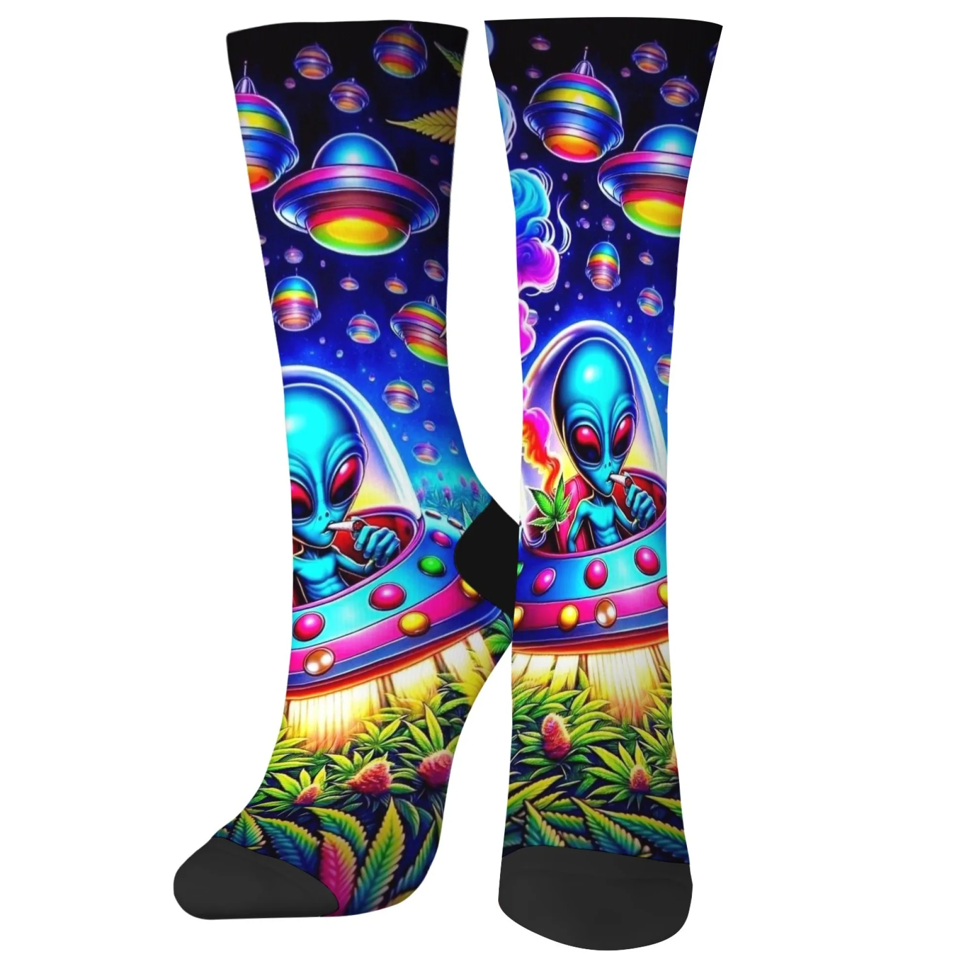 Psychedelic colored UFO alien men's socks retro style crazy party street hip-hop trend socks comfortable non-slip breathable
Psychedelic colored UFO alien men's socks retro style crazy party street hip-hop trend socks comfortable non-slip breathable